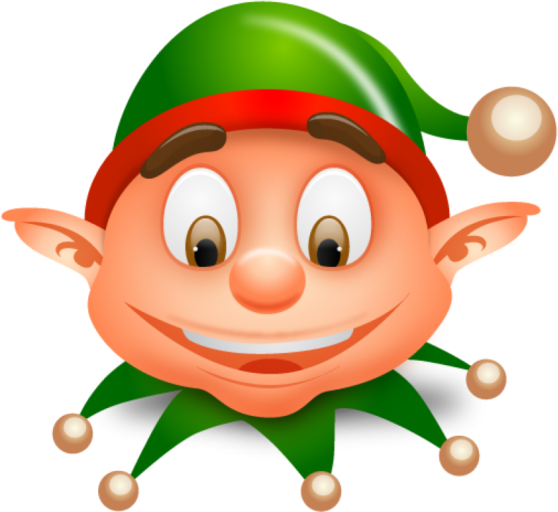 A Cartoon Elf With Green Hat