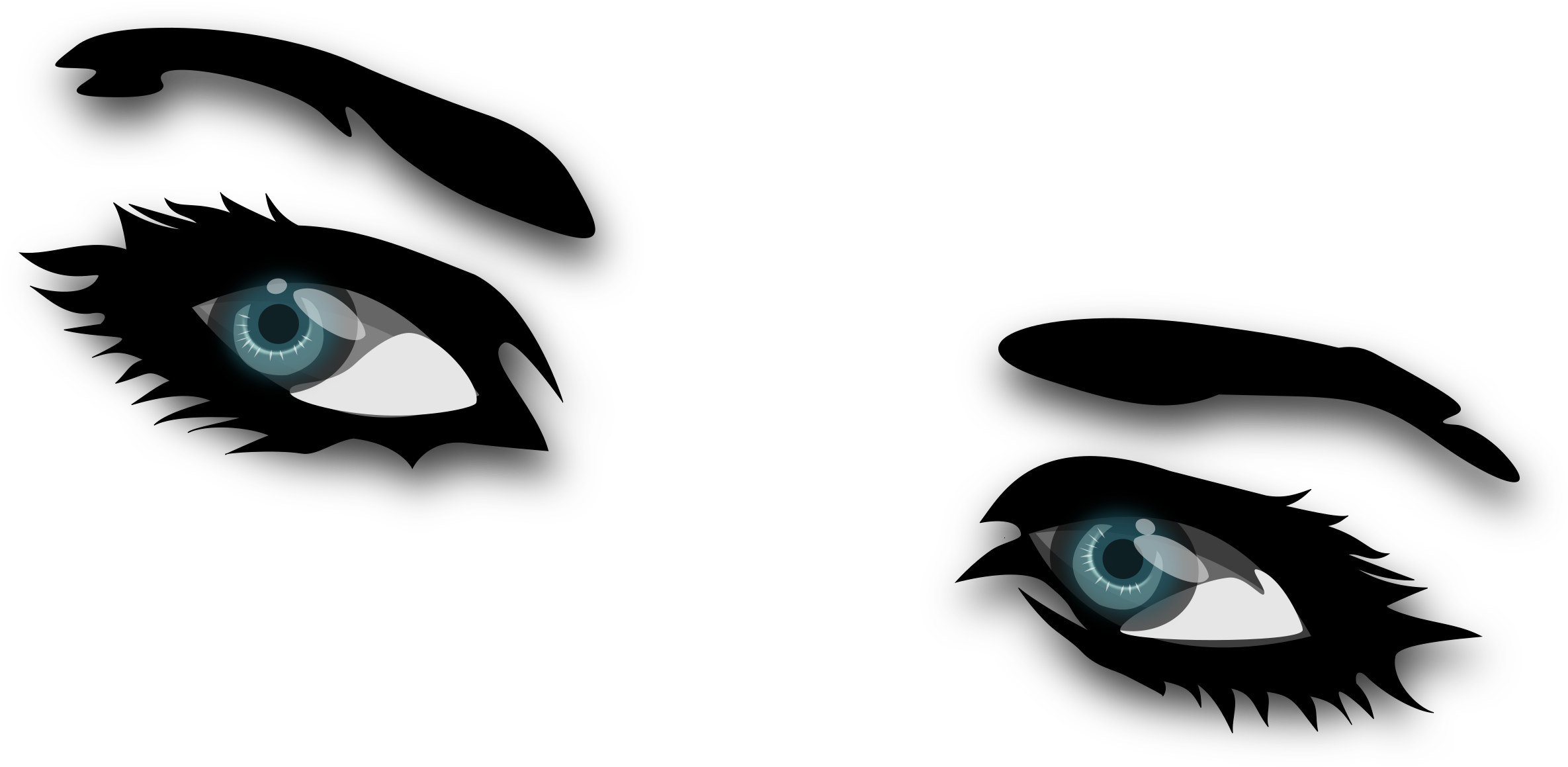 A Pair Of Eyes Looking At Each Other