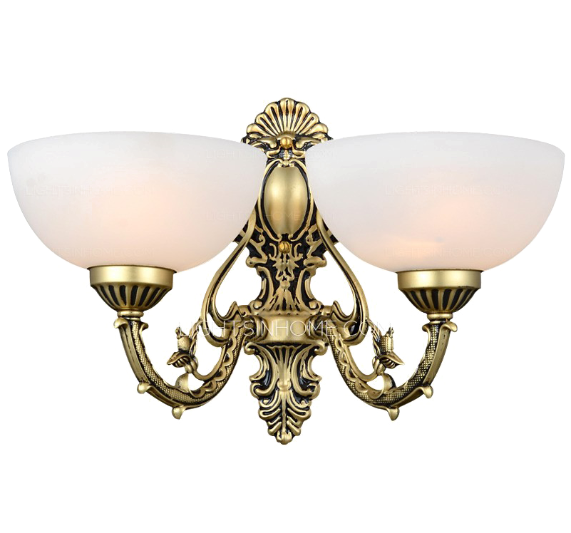 A Light Fixture With Two Lamps