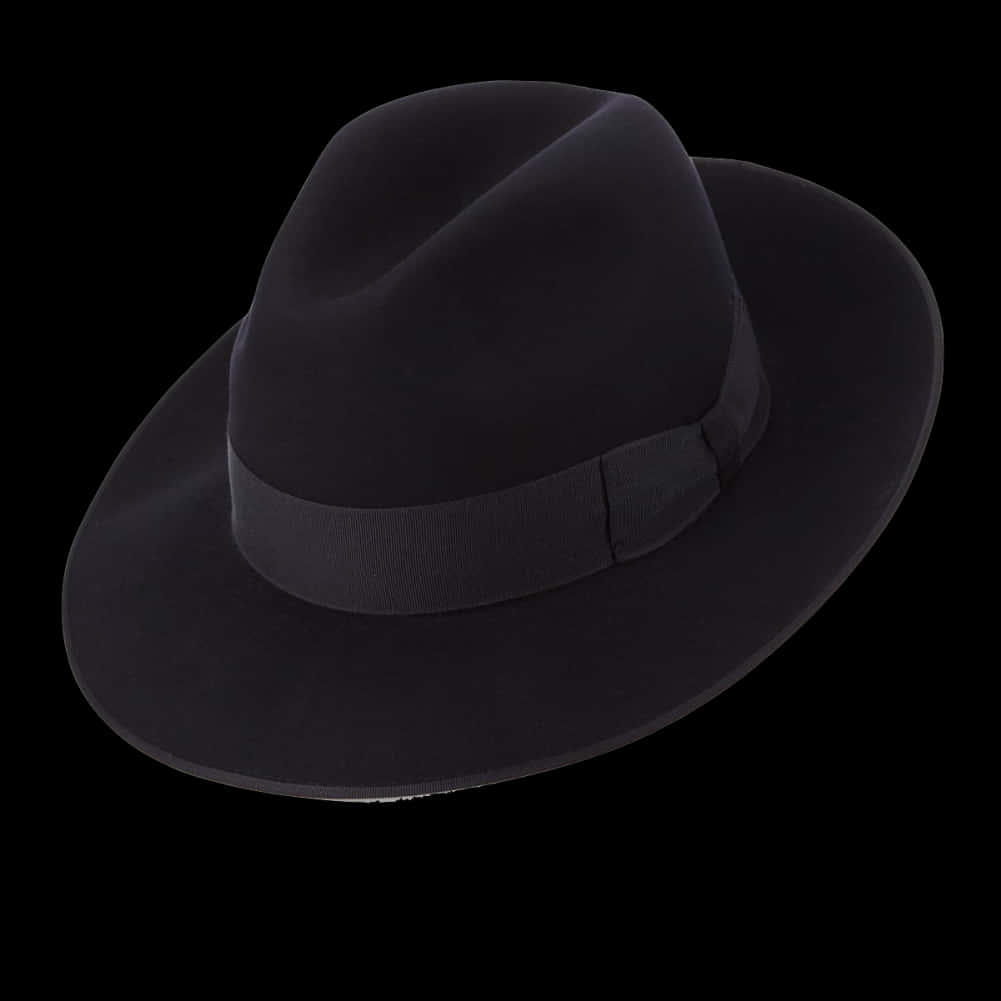 A Black Hat With A Band