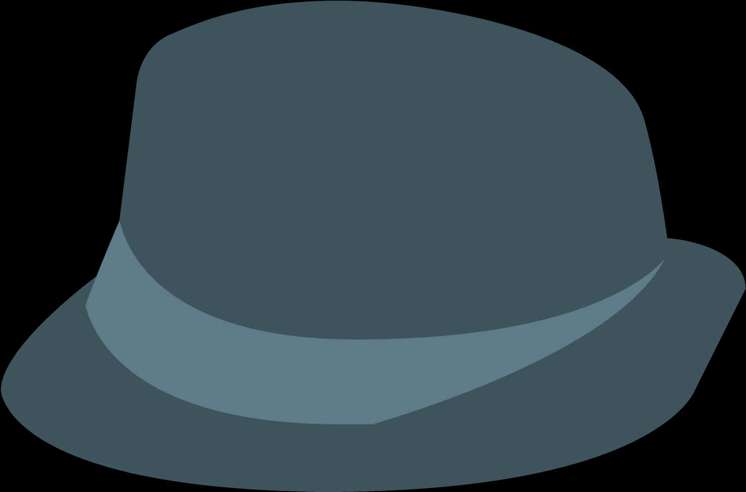 A Blue Hat With A Black Background