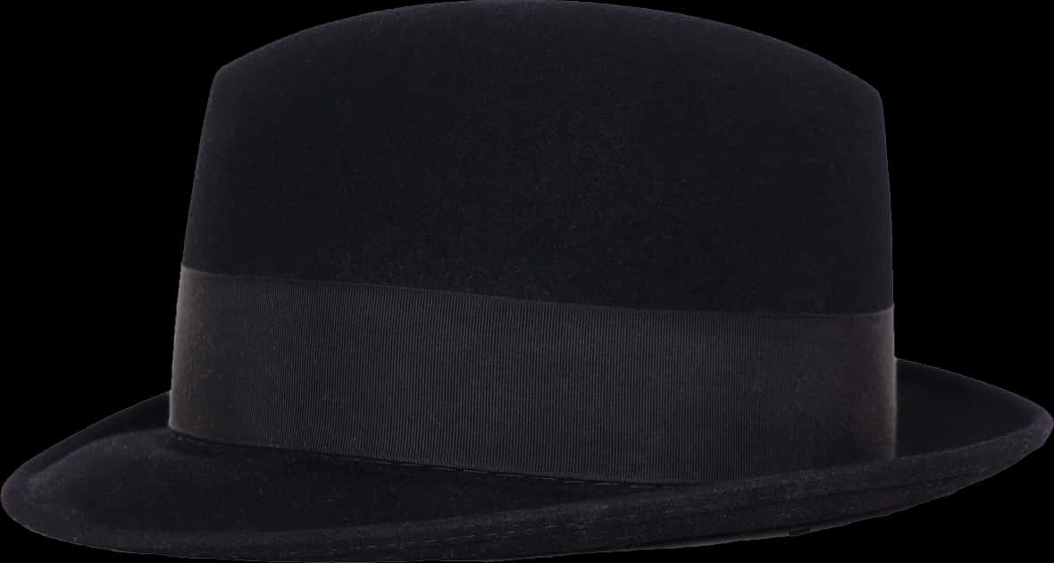 A Black Hat With A Black Band