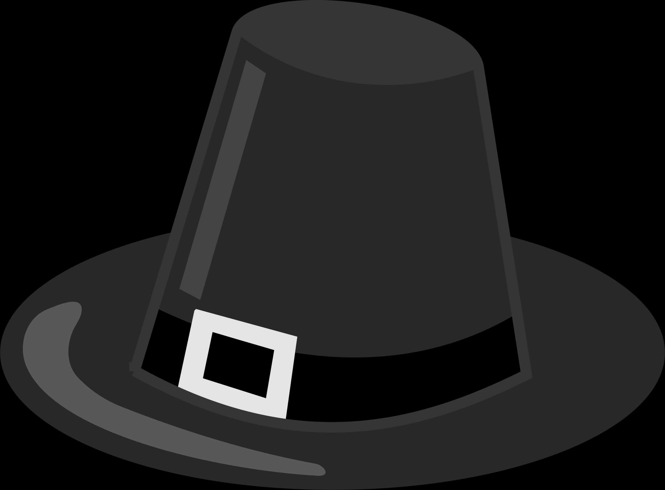 A Black Hat With A White Belt