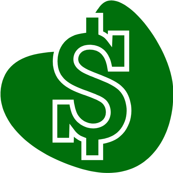 A Green Dollar Sign On A Black Background