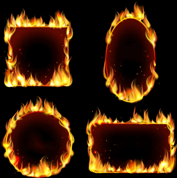 A Group Of Frames Of Fire