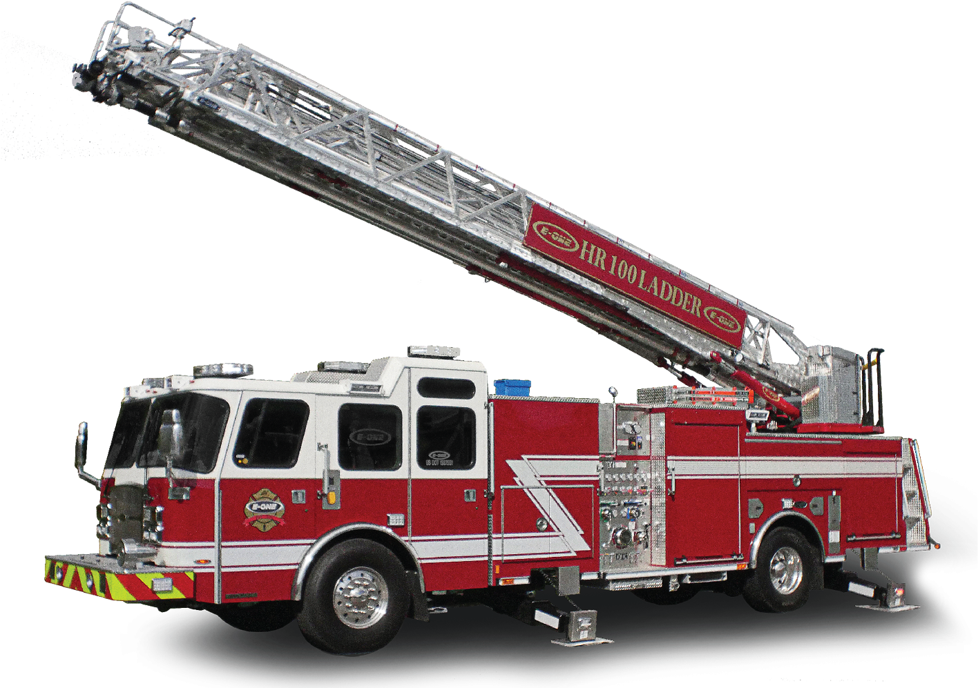 A Fire Truck With A Ladder
