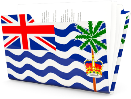 A Folder With A Flag