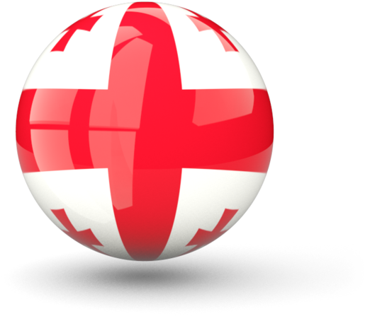 A Red And White Ball With A Cross On It