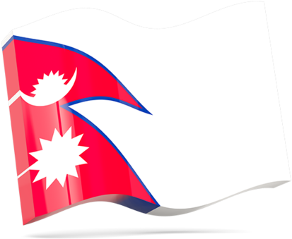 A Red And Blue Flag With A White Star And A Red Triangle