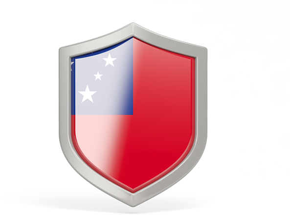 A Red And Blue Shield With Stars