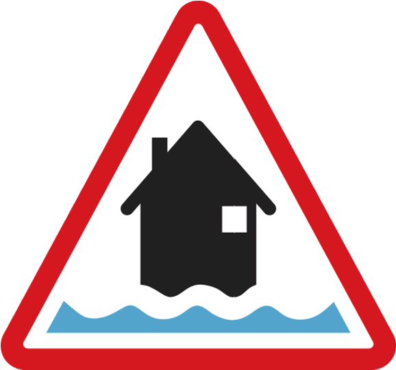 Download Flood Warning Sign Clipart Flood Warning Flood - Flood Alert, Hd Png Download