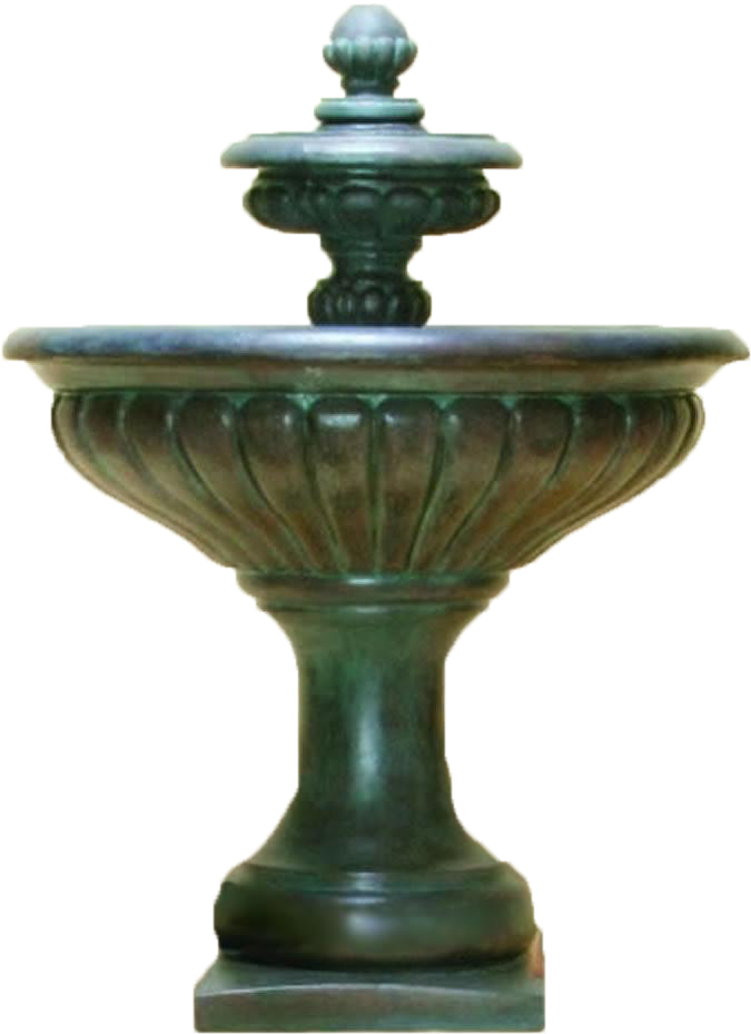 A Fountain With A Round Top