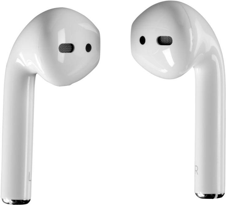 A Pair Of White Earbuds