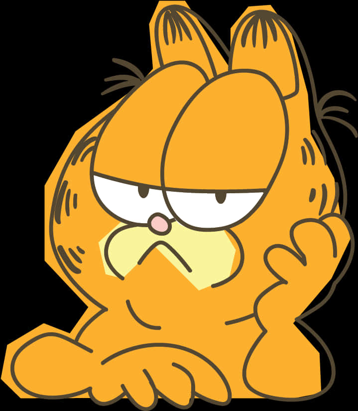 Garfield With A Disappointed Face
