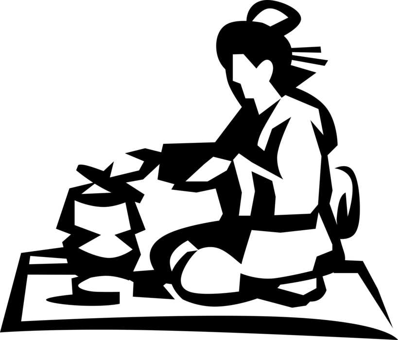A Person Kneeling Down With A Bowl
