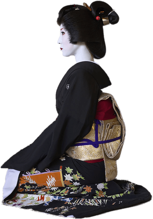A Mannequin Of A Woman Wearing A Kimono
