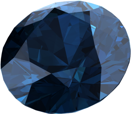 A Blue Diamond On A Black Background