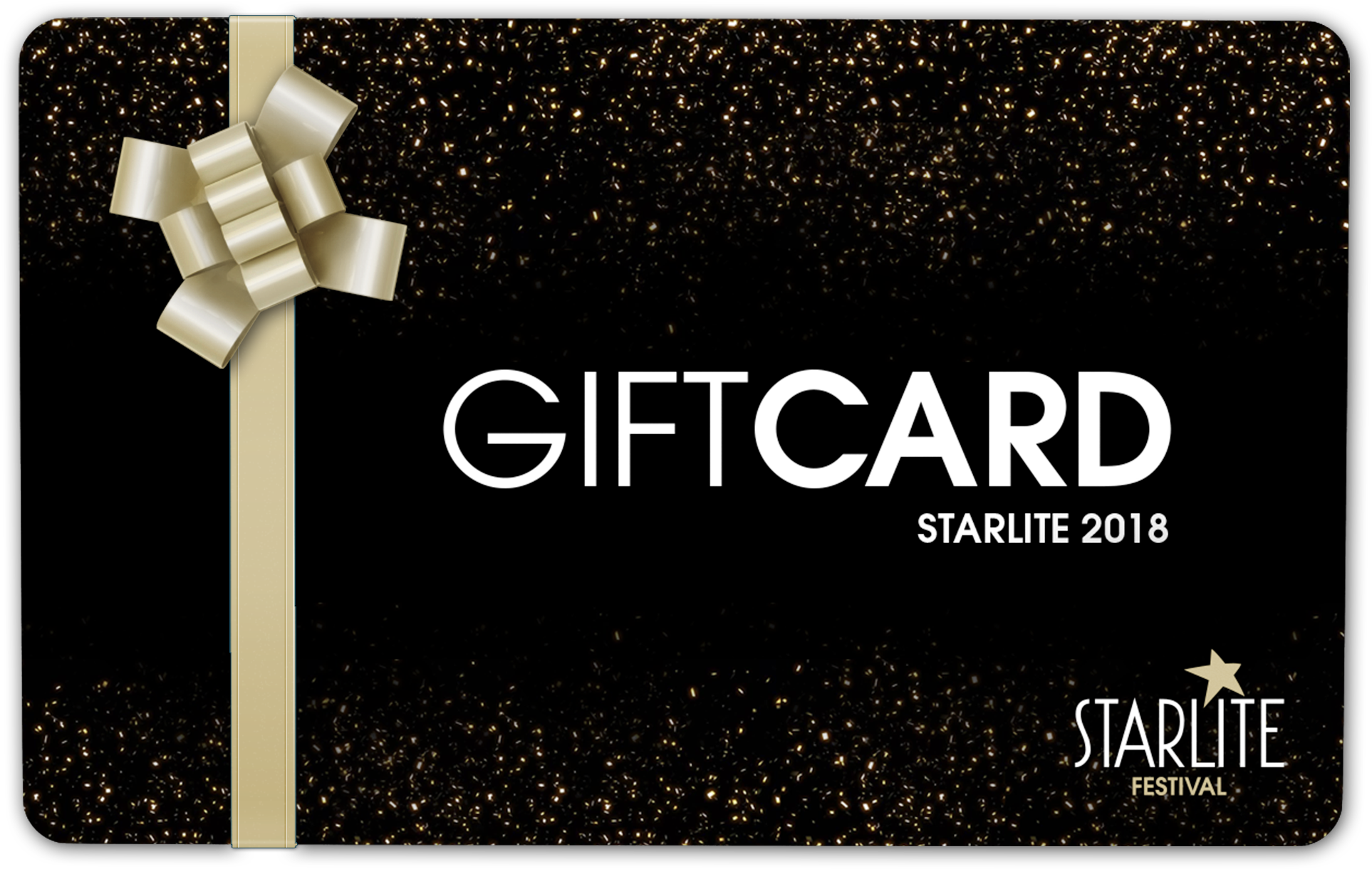 A Gift Card With A Bow And Text