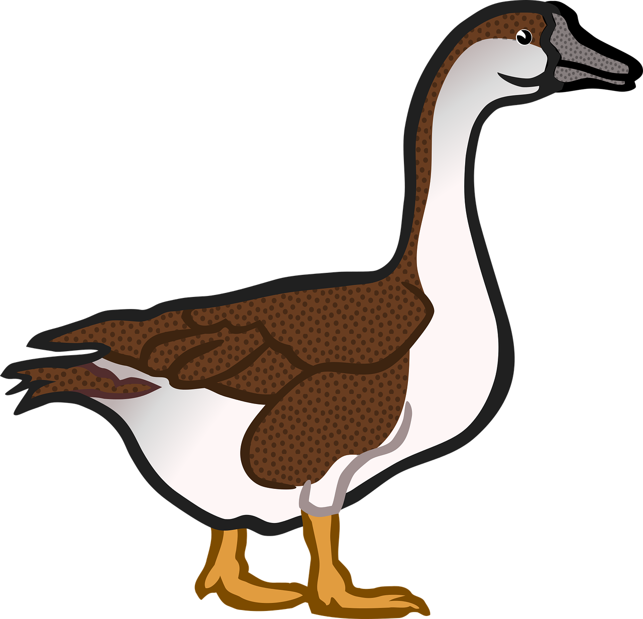 A Cartoon Of A Duck
