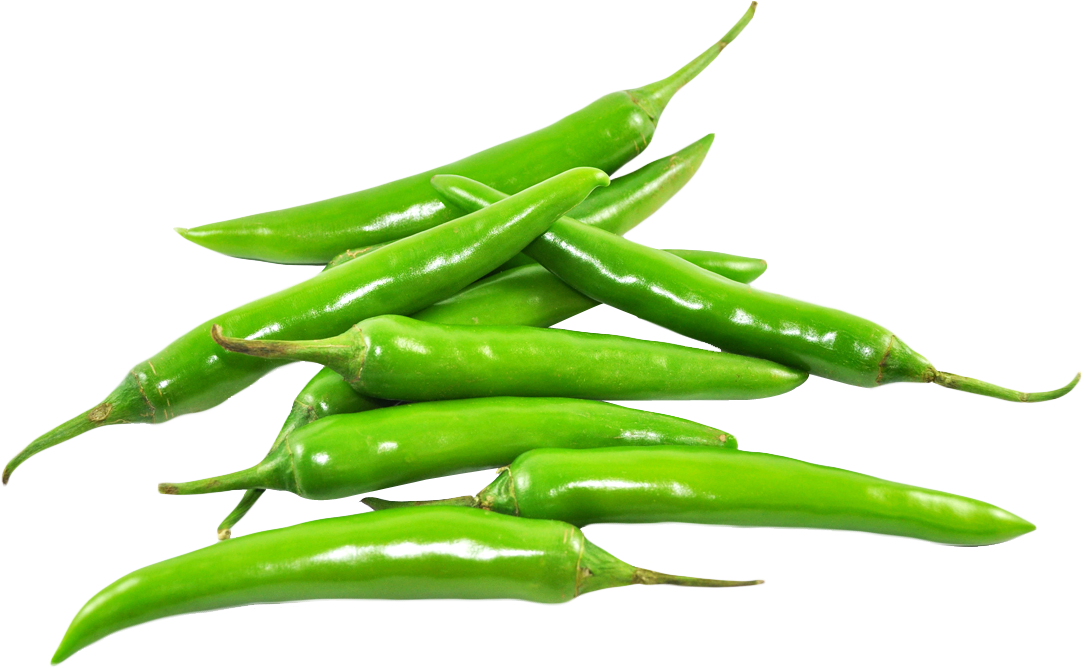 A Pile Of Green Peppers