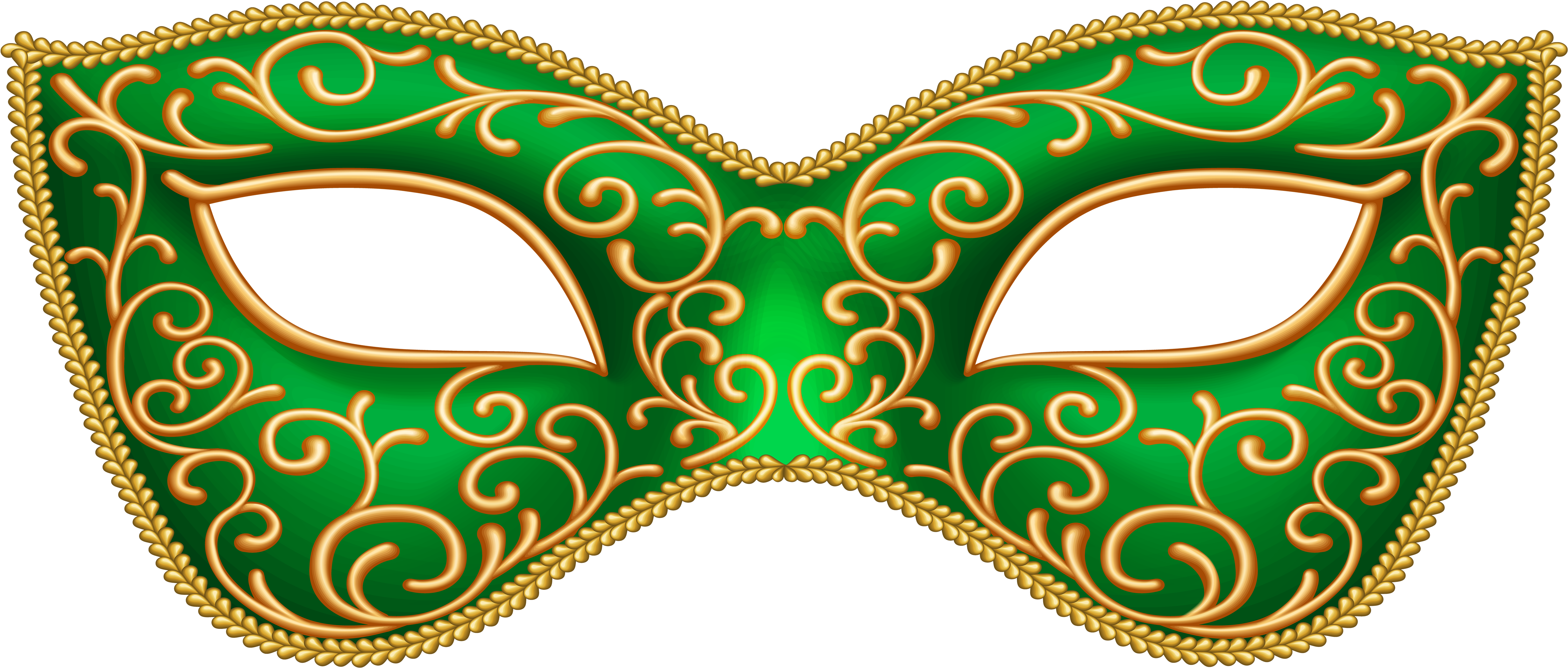 A Green And Gold Mask