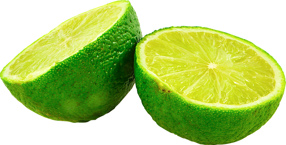 A Lime Cut In Half