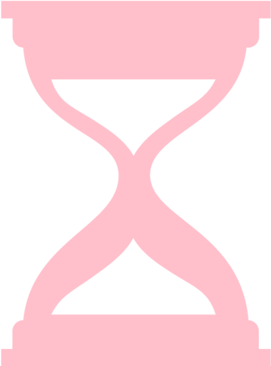 A Pink Hourglass With Black Background