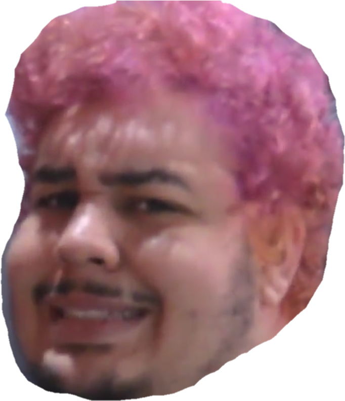 A Man With Pink Hair