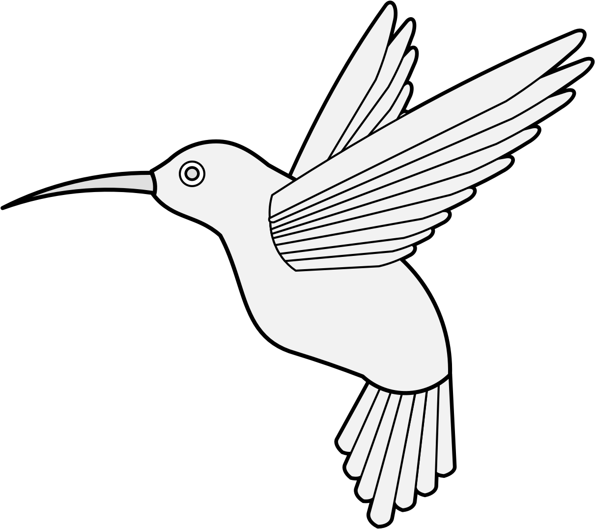 A White Bird With A Long Beak