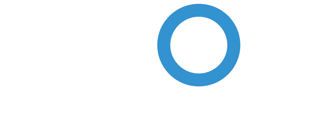 A Black And White Logo With Blue Letters