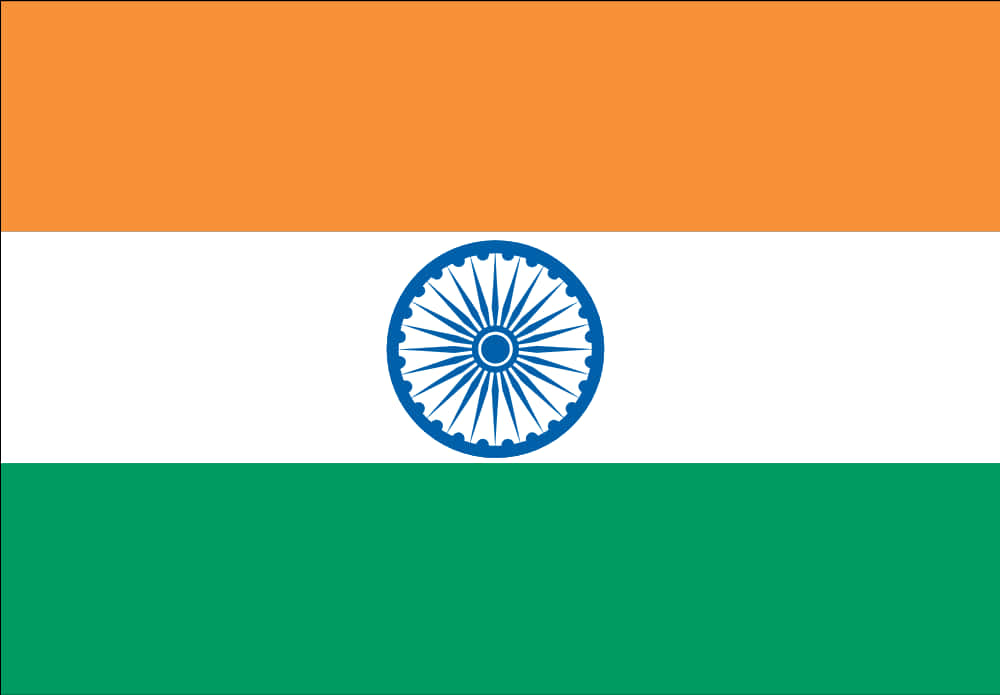 A Flag With A Blue Circle In The Center