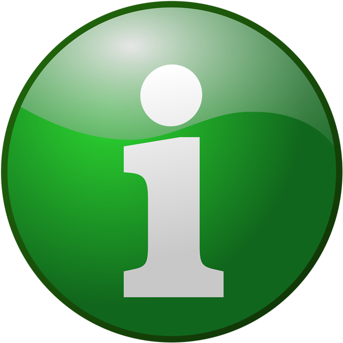 A Green And White Button With A White Letter