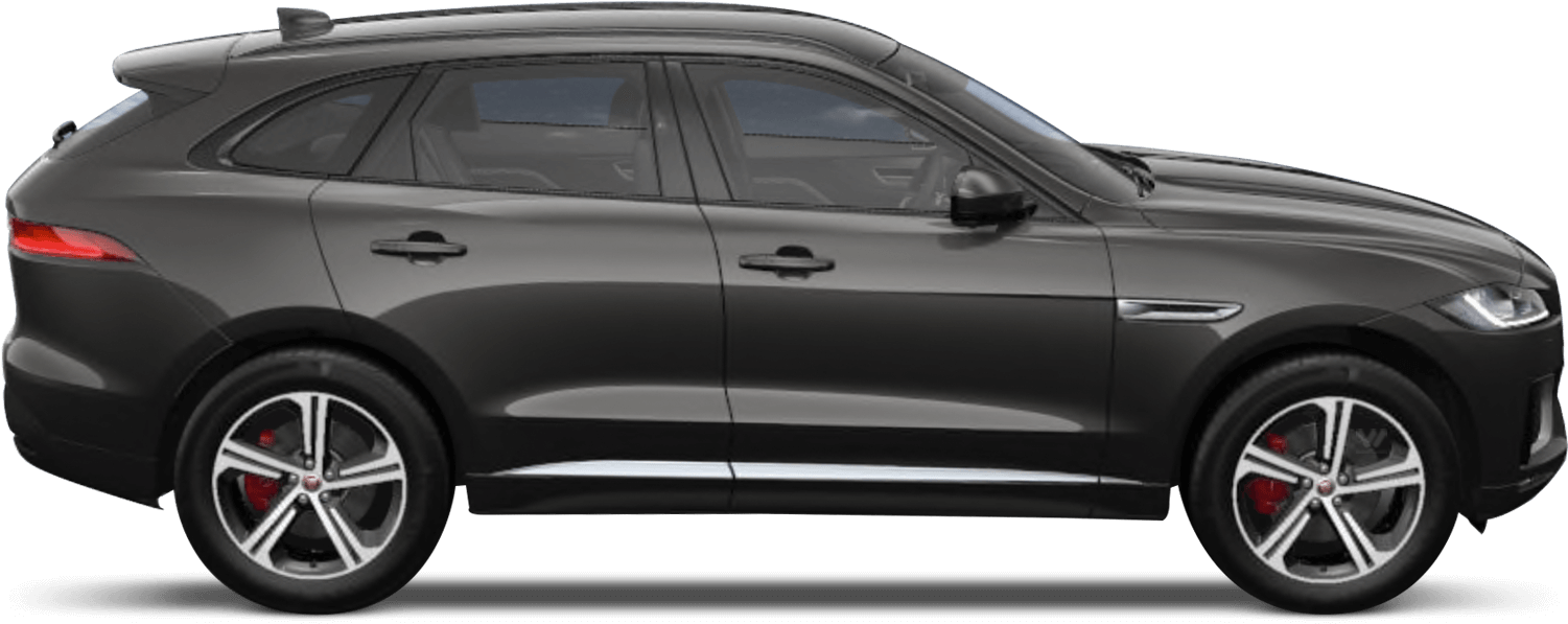 A Side View Of A Black Car