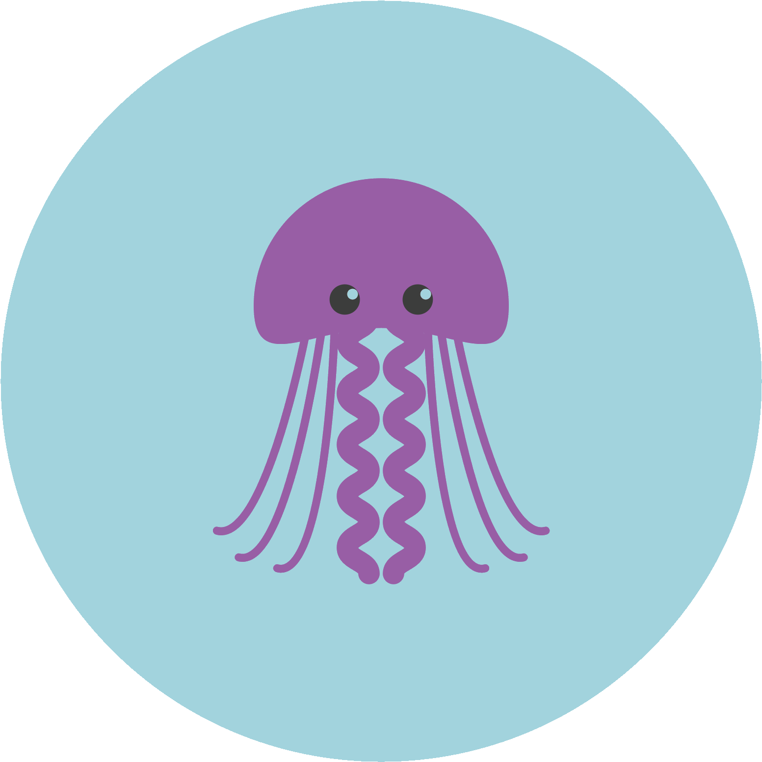 A Purple Jellyfish With Long Tentacles