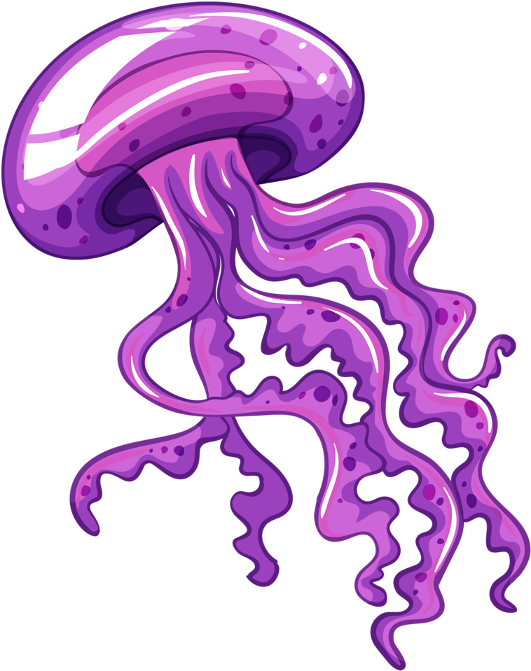 A Purple Jellyfish With Tentacles