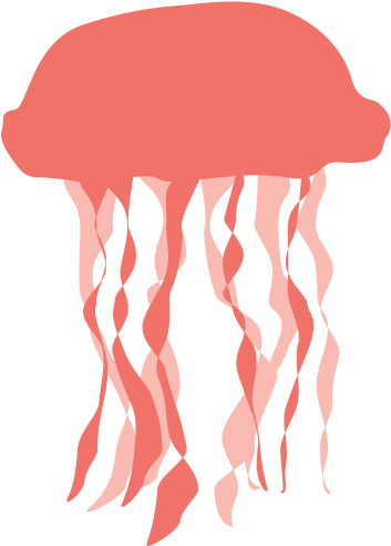 A Pink Jellyfish With Long Tentacles