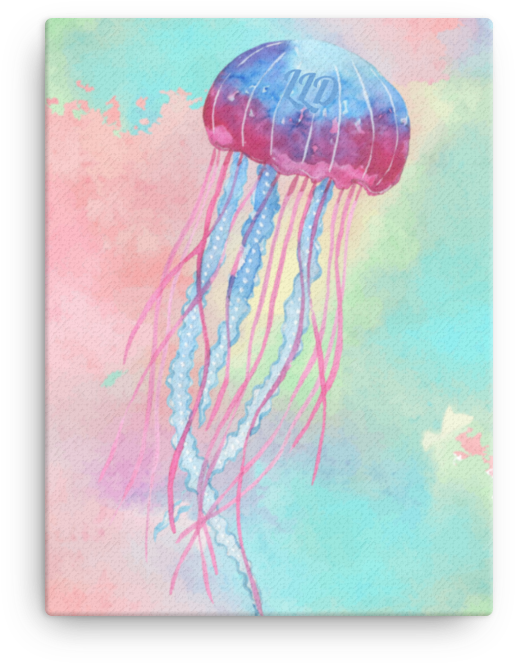 A Watercolor Of A Jellyfish