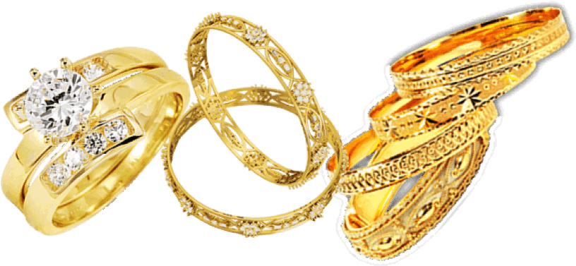 A Group Of Gold Rings