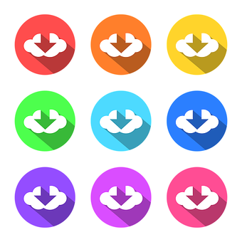 A Set Of Circular Icons With Arrows In The Center