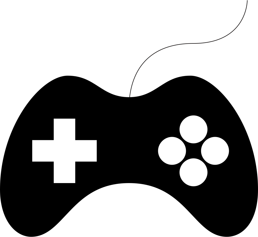 A Black And White Game Controller