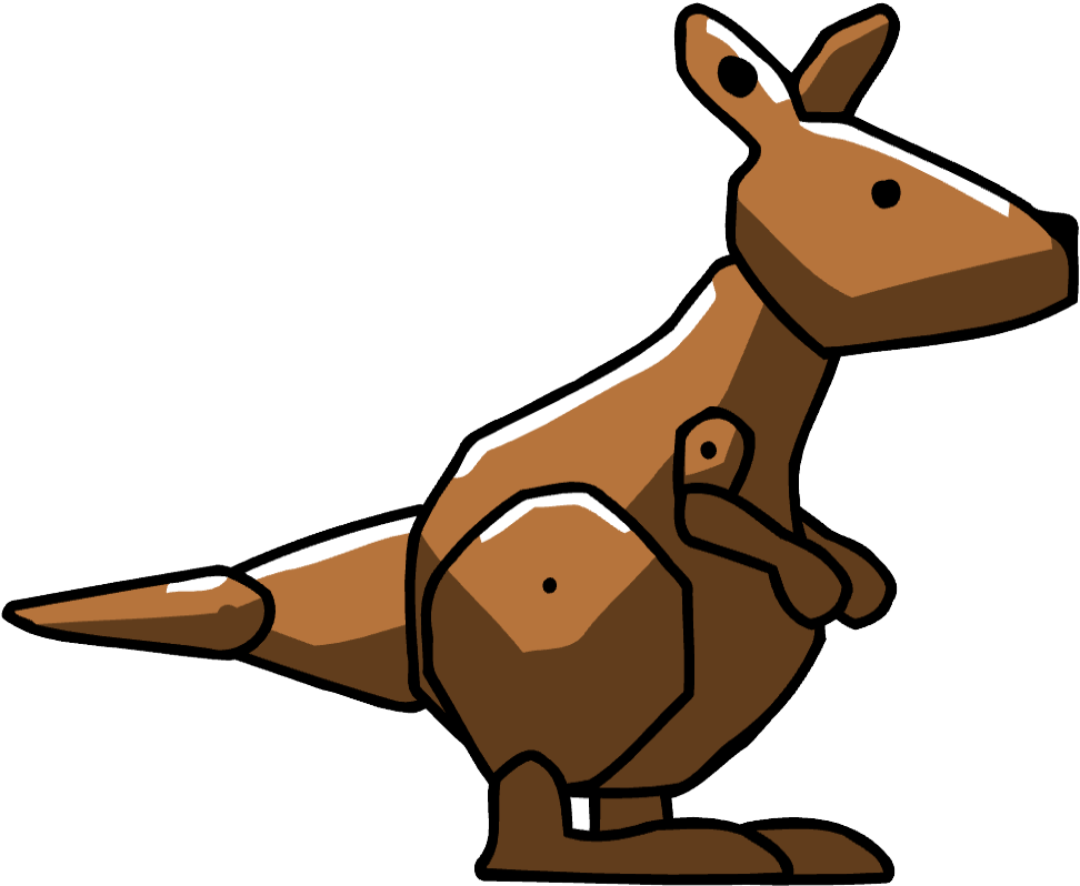 A Cartoon Of A Kangaroo