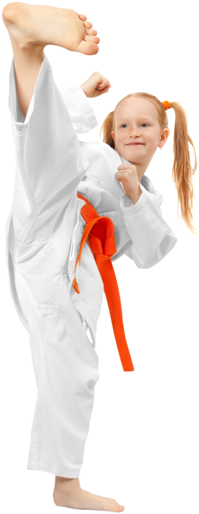 A Woman In A Karate Uniform