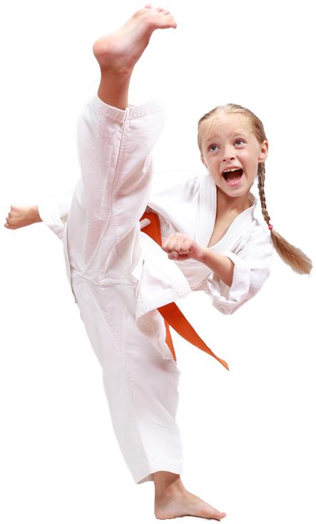 A Girl In A Karate Uniform