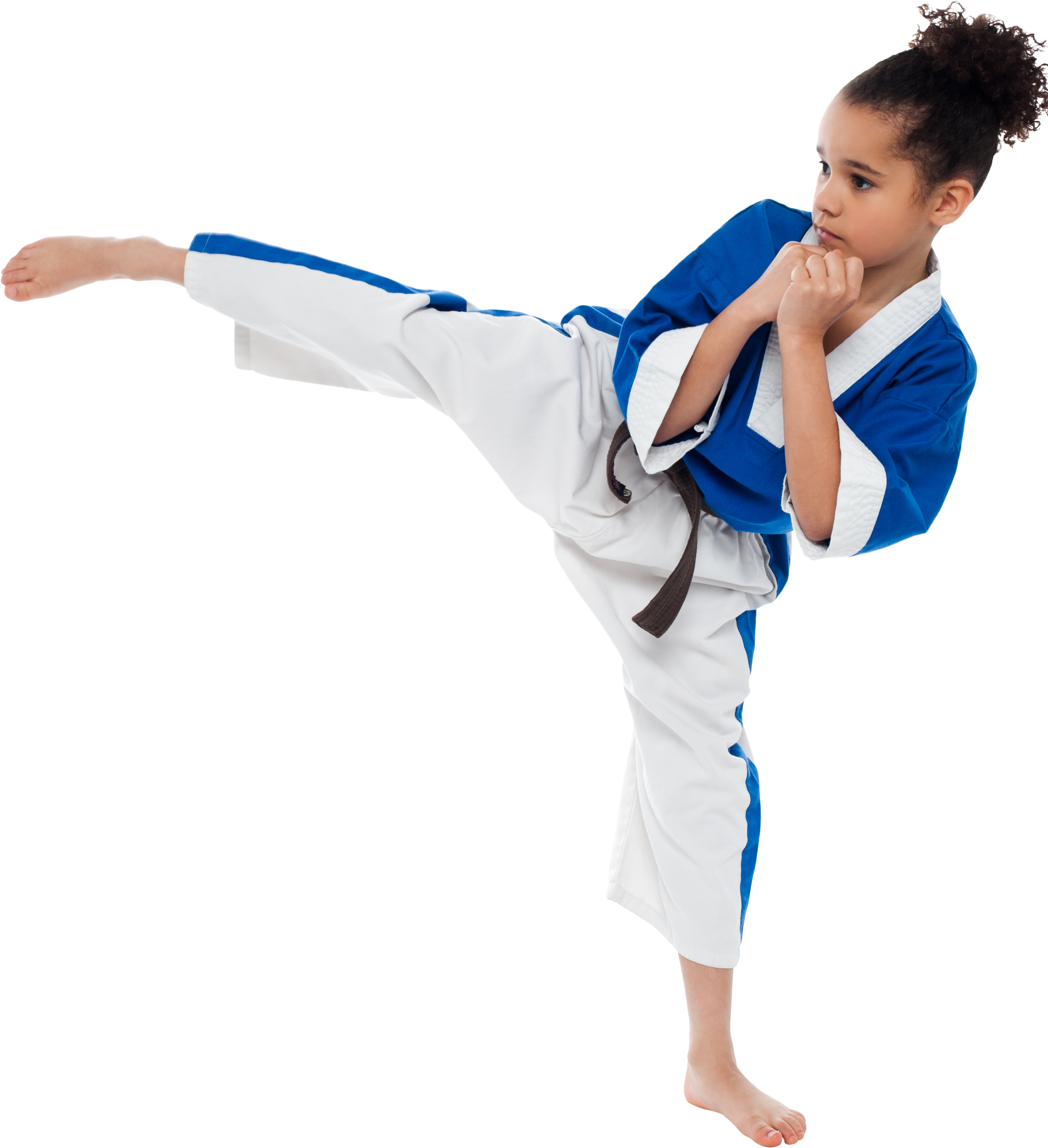 A Girl In A Karate Uniform