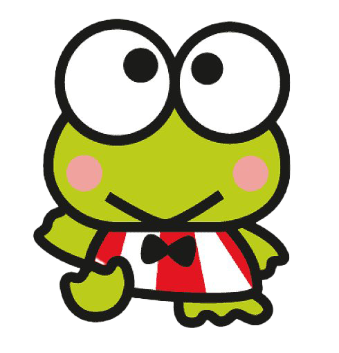 A Cartoon Frog With A Bow Tie