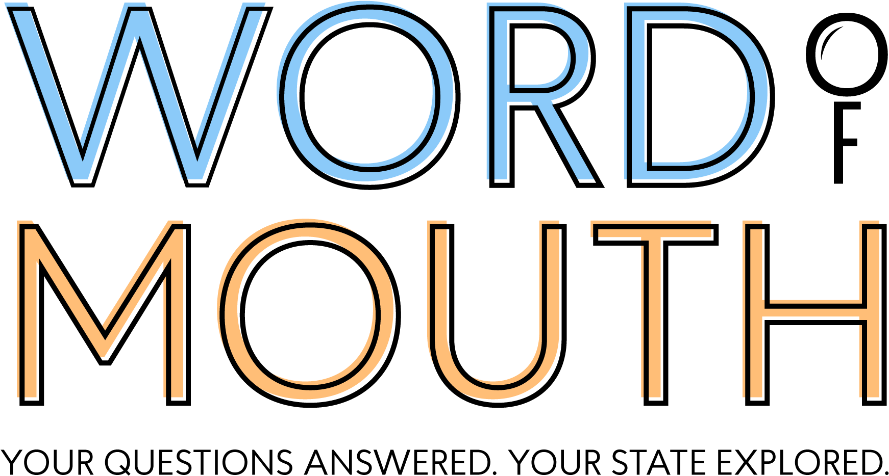 A Black Background With Blue And Orange Text