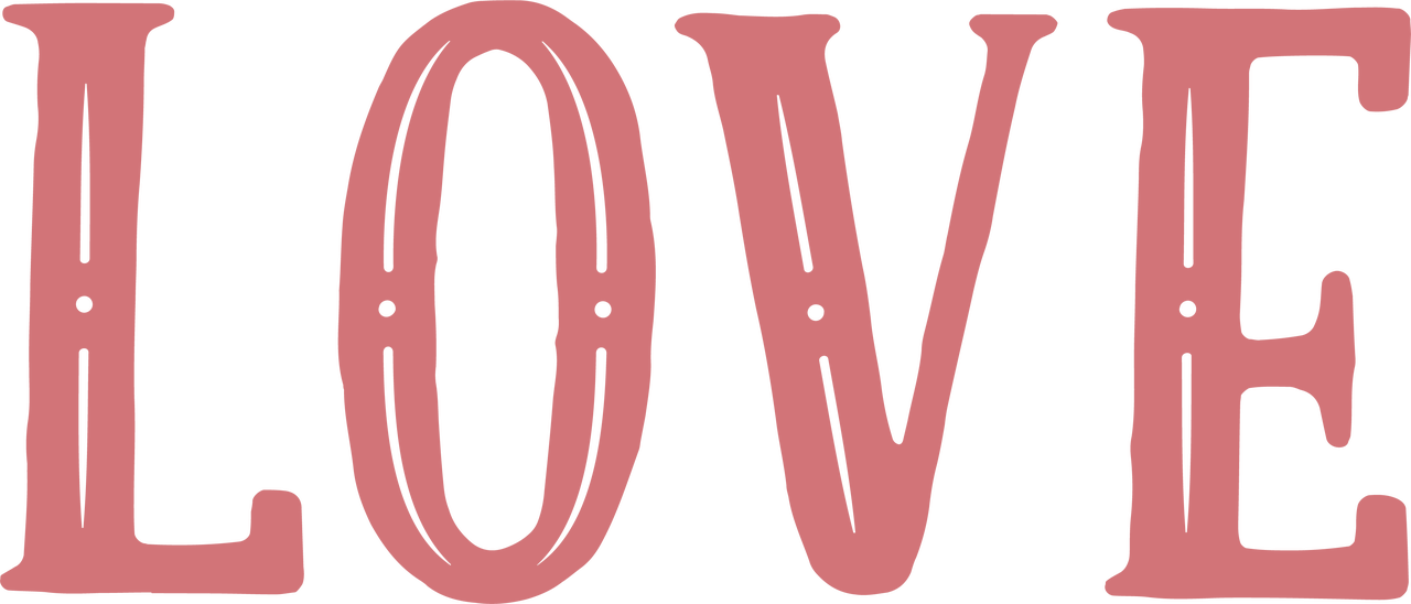 A Pink Letters On A Black Background