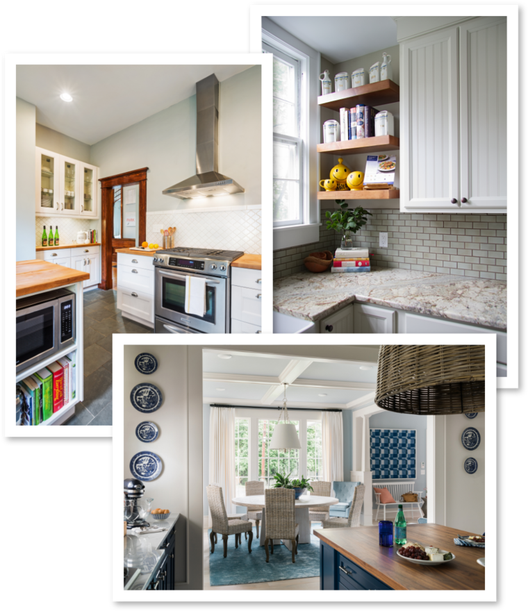 A Collage Of A Kitchen