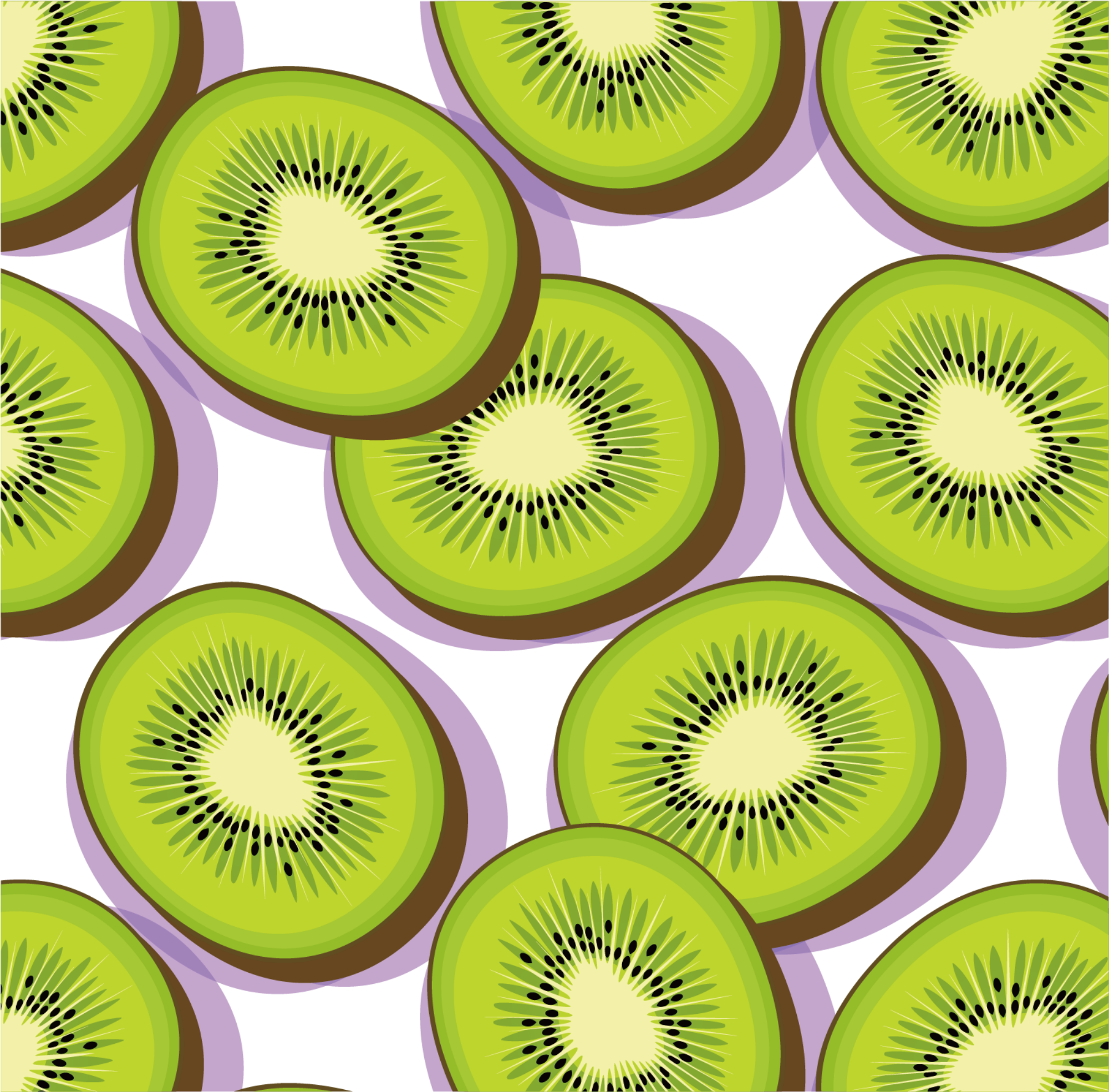 A Group Of Kiwi Slices