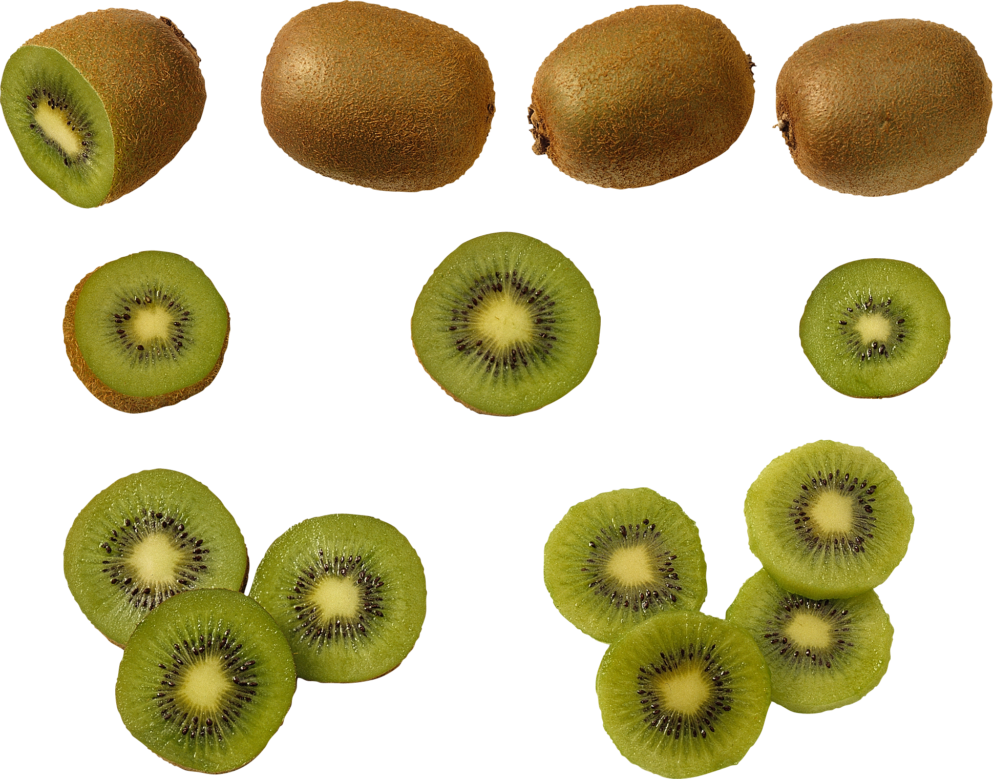 A Group Of Kiwi Fruit